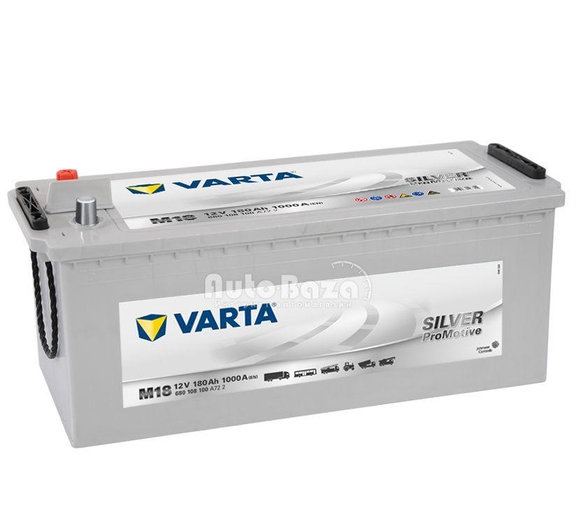 

Аккумулятор 180Ah-12v VARTA PM Silver(M18) (513x223x223),L,EN1000