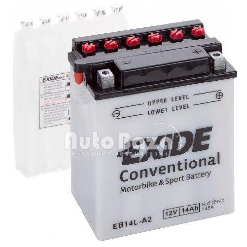 

Аккумулятор 14Ah-12v Exide (EB14L-A2) (134х89х166) R, EN145