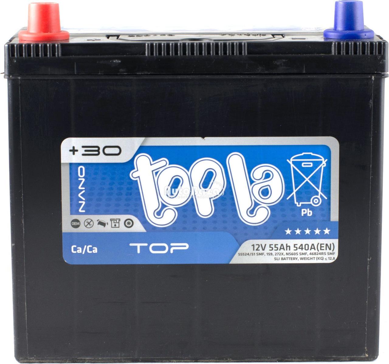 

Аккумулятор Topla 55 Ah/12V TOP JIS (1)