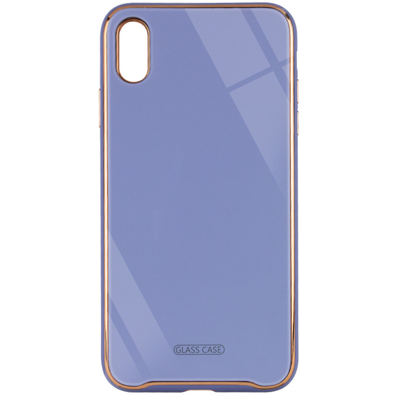 

TPU+Glass чехол Venezia для Apple iPhone XS Max (6.5"), Сиреневый / dasheen