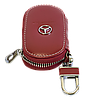 Ключниця MERCEDES, шкіряна автоключница з логотипом МЕРСЕДЕС (червона 02015), фото 3