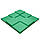 Панель из акустического поролона Ecosound Pattern Green 60мм, 60х60см цвет зеленый, фото 2
