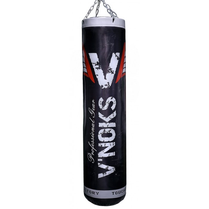 🔥 Боксерський мішок V'Noks Boxing Machine Black 120 см 40-50 кг, чорний + ланцюга у подарунок!🎁