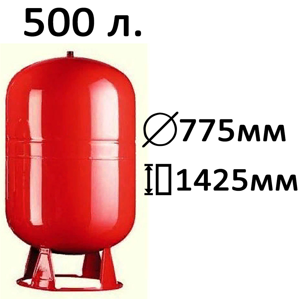 

Мембранный бак ELBI ERCE ножками 500, Красный