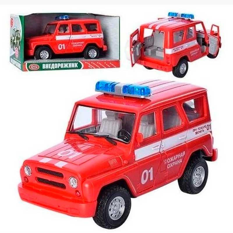 

Автопарк 9076E УАЗ "Пожежна охорона" звук,свет, Красный
