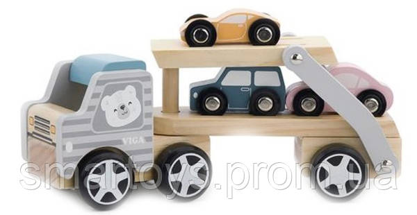 

Іграшкова машинка Viga Toys PolarB Автовоз (44014)