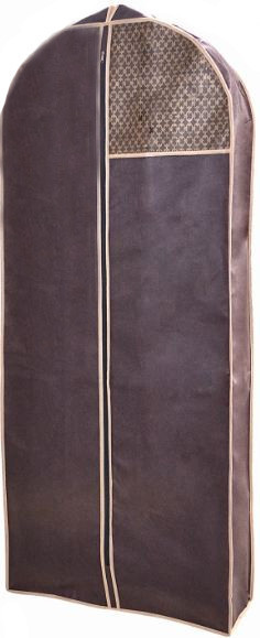 Чехол объёмный для одежды Тарлев 8*60*140см, Brown (4620)