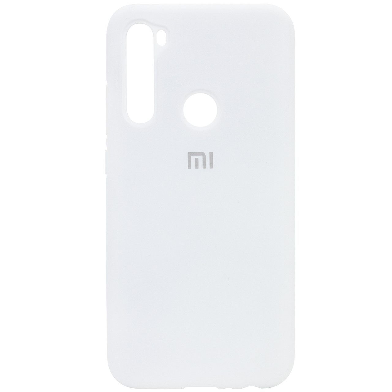 

Силиконовый чехол накладка Silicone Cover Full Protective (AA) для Xiaomi Redmi Note 8T Белый / White