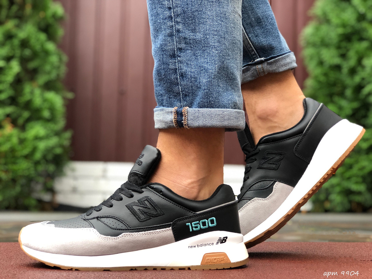 

Мужские кроссовки New balance 1500 Пресс кожа Замша