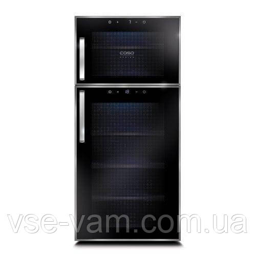 Винный холодильник шкаф CASO WineDuett Touch 21 с витрины Фото 2