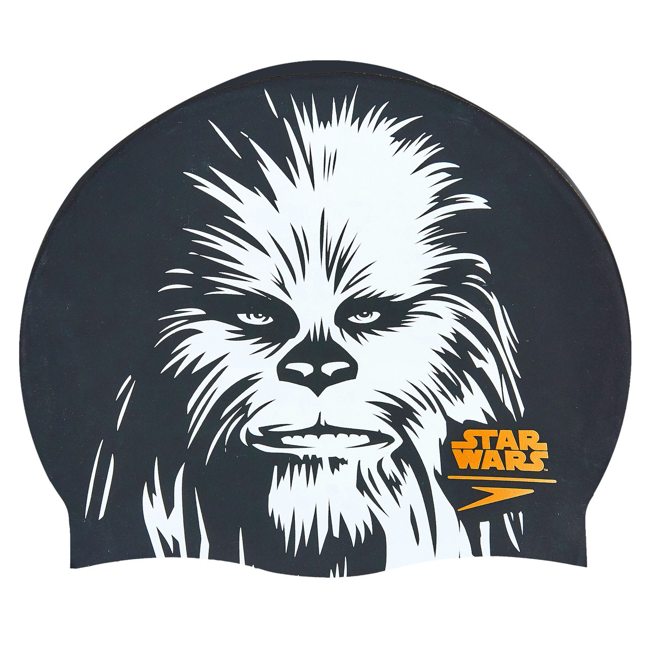 

Шапочка для плавания SPEEDO SLOGAN PRINT Star Wars Chewbacca (силикон, черный-белый)