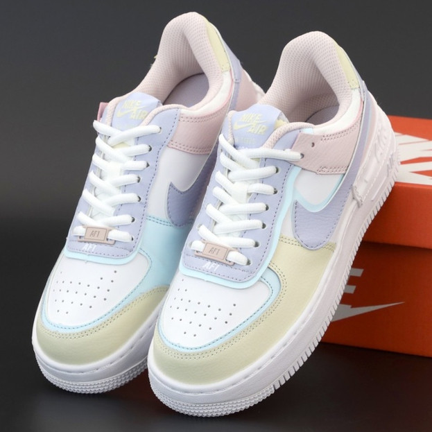 

Женские кроссовки Nike Air Force 1 Shadow, кожа, белый, розовый, фиолетовый 40, Разные цвета