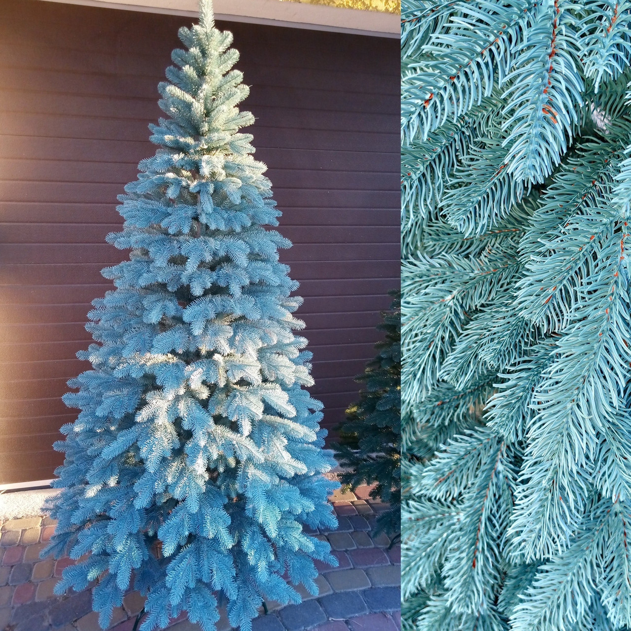 Элитная голубая 2.5м литая елка искусственная ель литая елка: 6 299 грн .