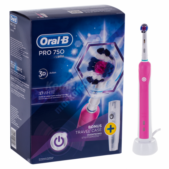 

Електрична зубна щітка Oral-B PRO 750 pink