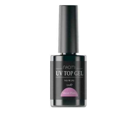 

Топ Naomi UV Top Gel No Wipe Pink 12мл,