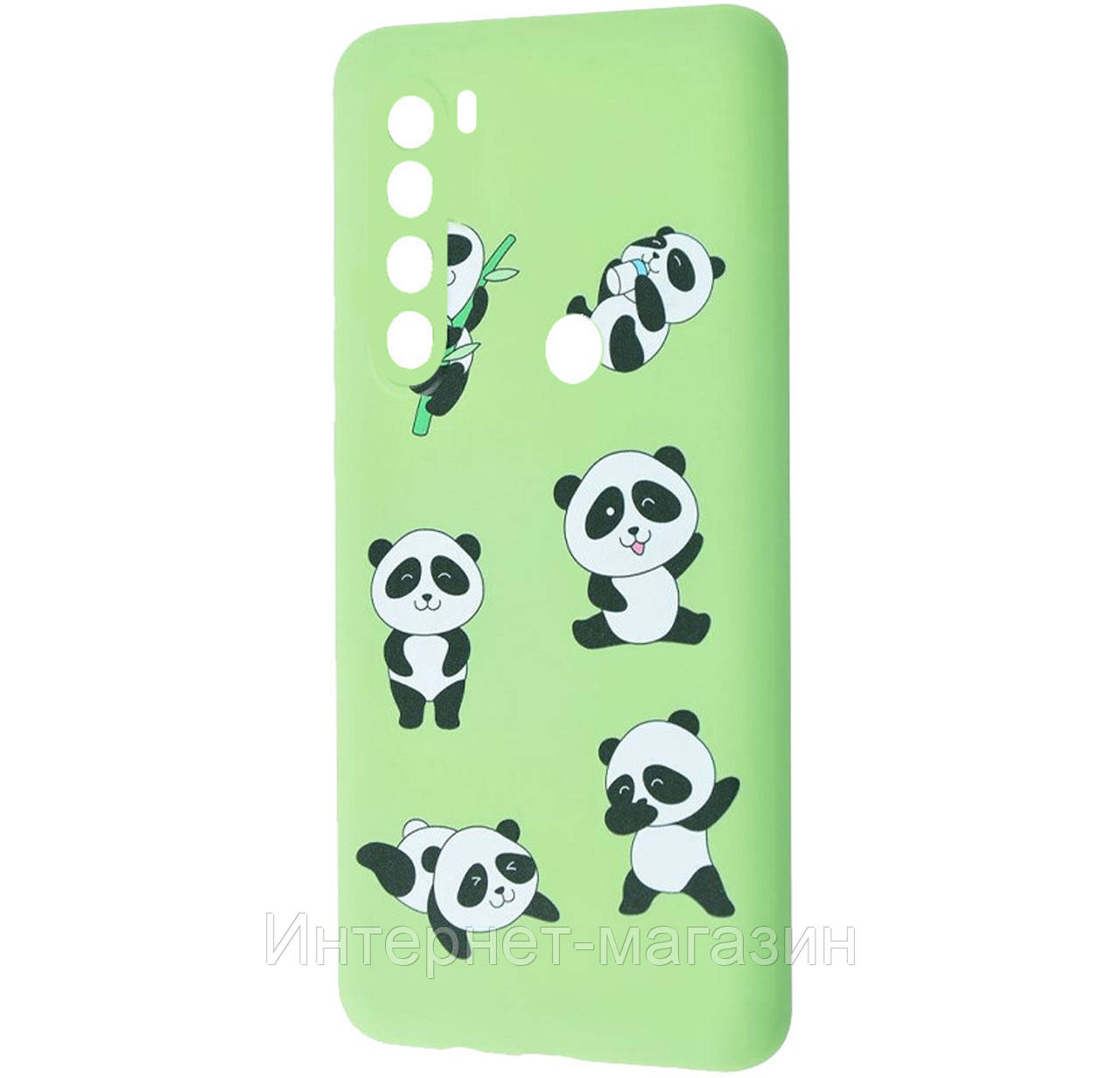 

Чехол-накладка TPU WAVE Fancy Case для Xiaomi Redmi Note 8T Mint Gum (Lovely Panda, Мятный