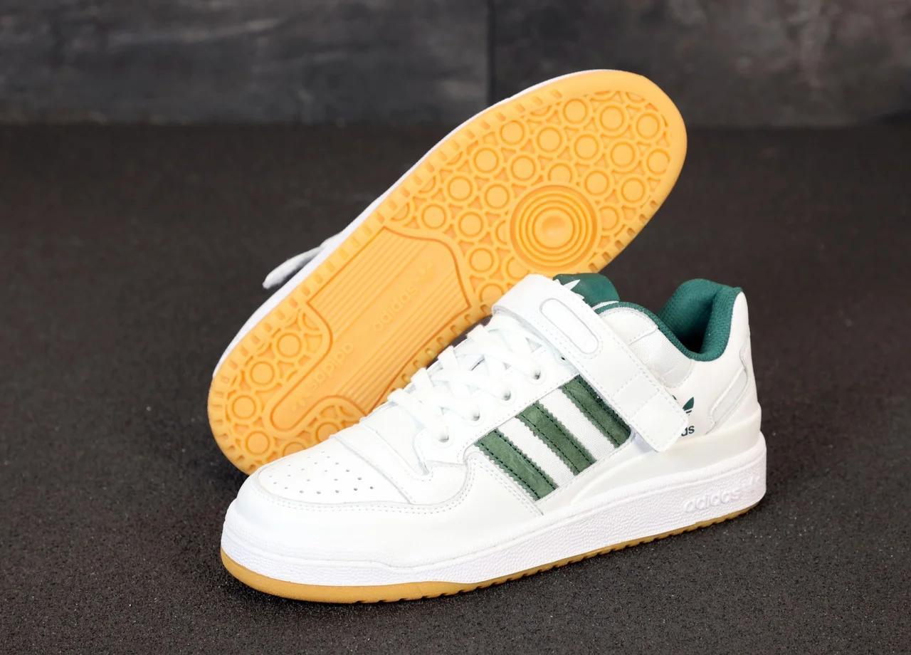 

Кроссовки Adidas Forum White - Green, 42