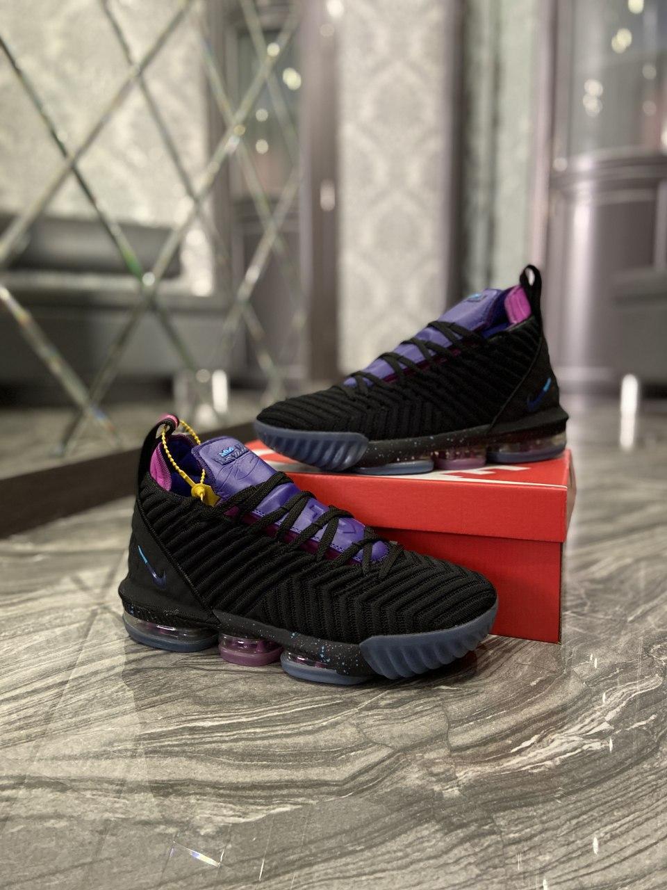 

Мужские кроссовки Nike LeBrone 15 Black Violet / Найк Леброн 15 Черные Фиолетовые 45, Черный