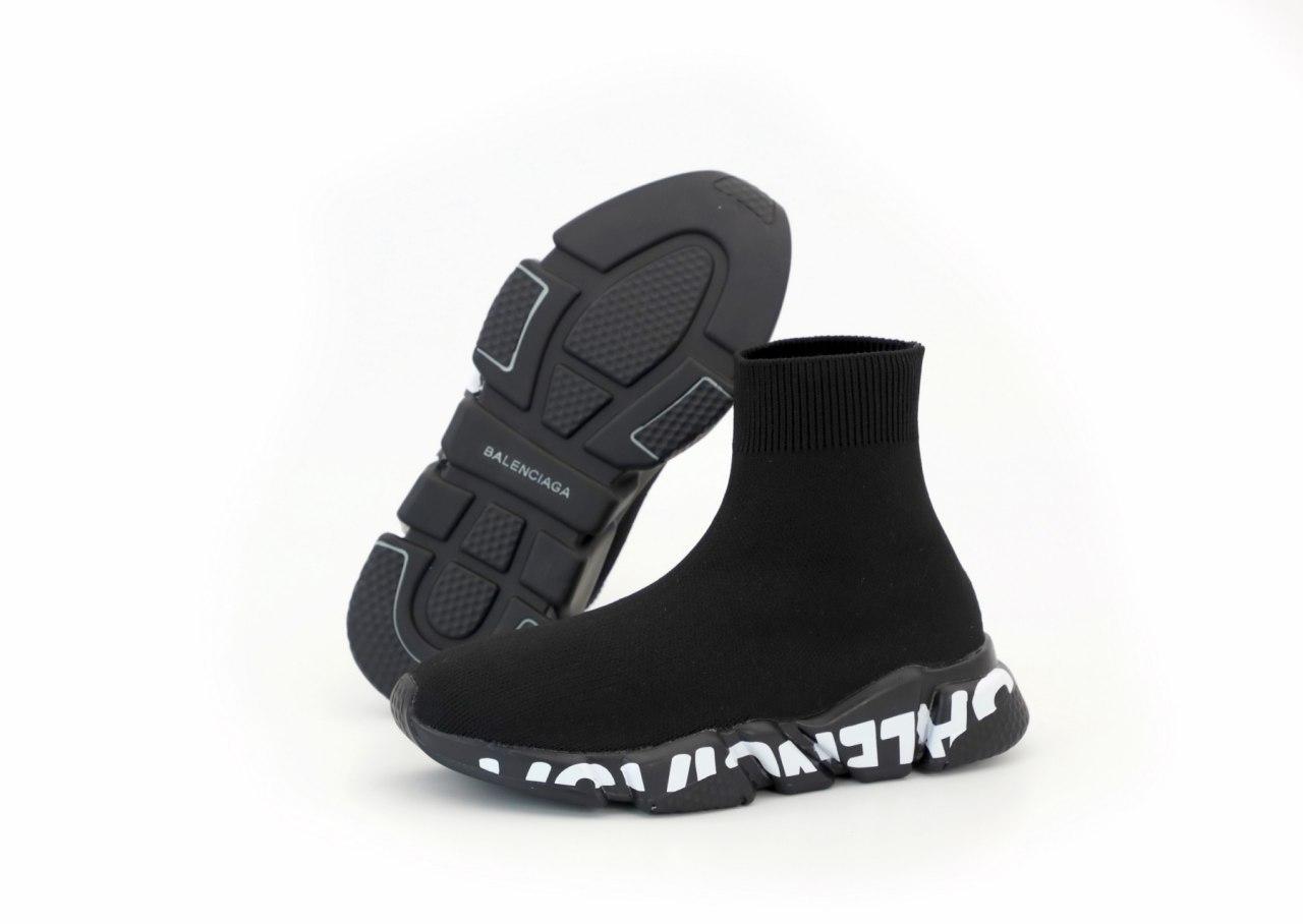 

Мужские кроссовки Balenciaga Speed Trainer Black / Баленсиага Спид Трейнер Черные 44, Черный