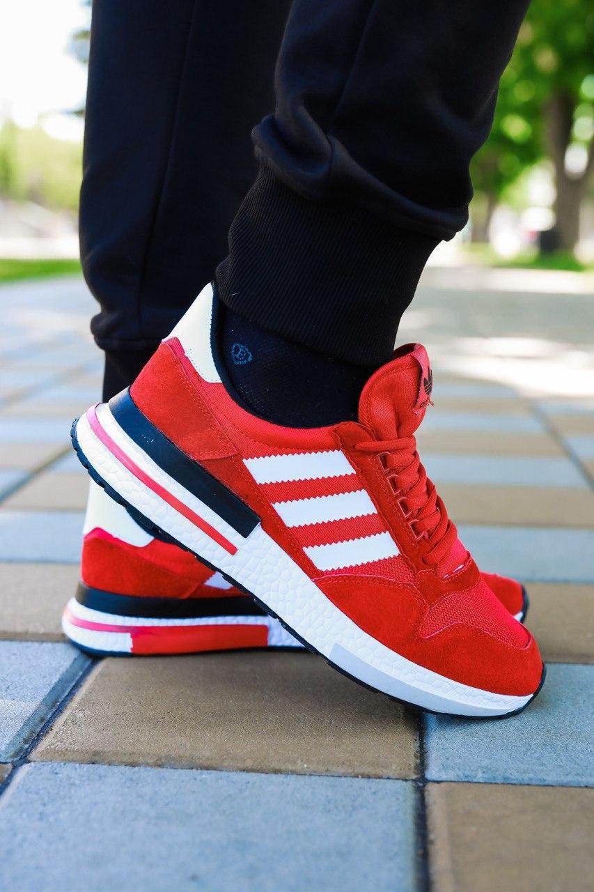 

Мужские кроссовки Adidas ZX 500 Red / Адидас Зед Икс 500 Красные 42