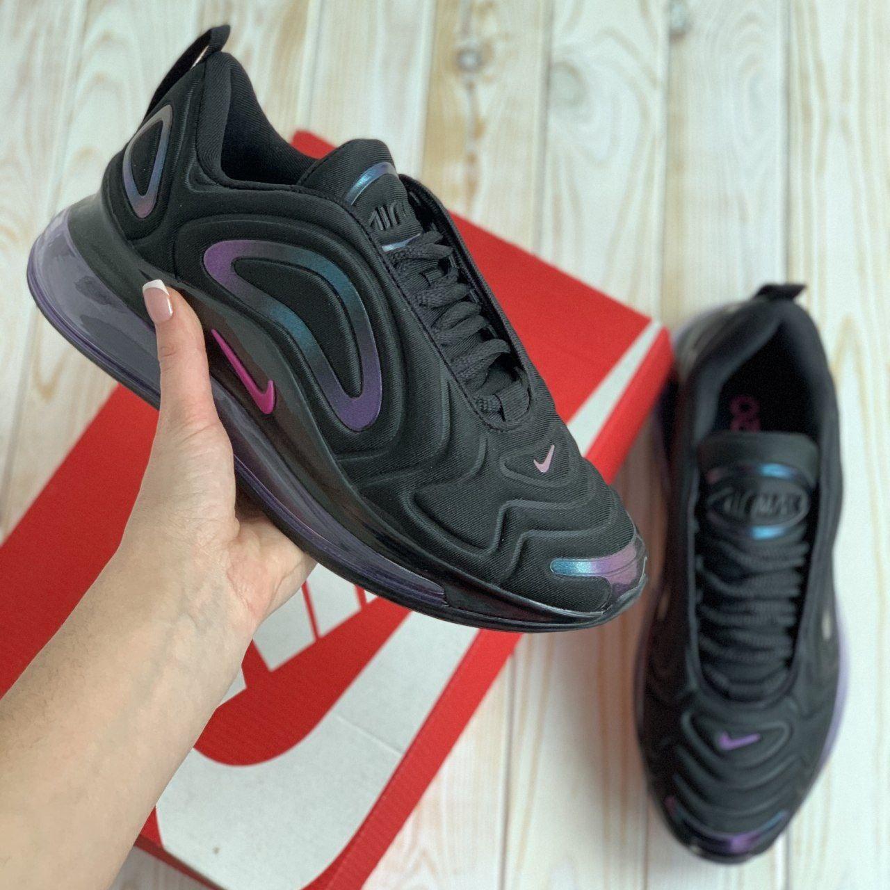 

Мужские кроссовки Nike Air Max 720 Black Violet / Найк Аир Макс 720 Черные Фиолетовые 45, Черный