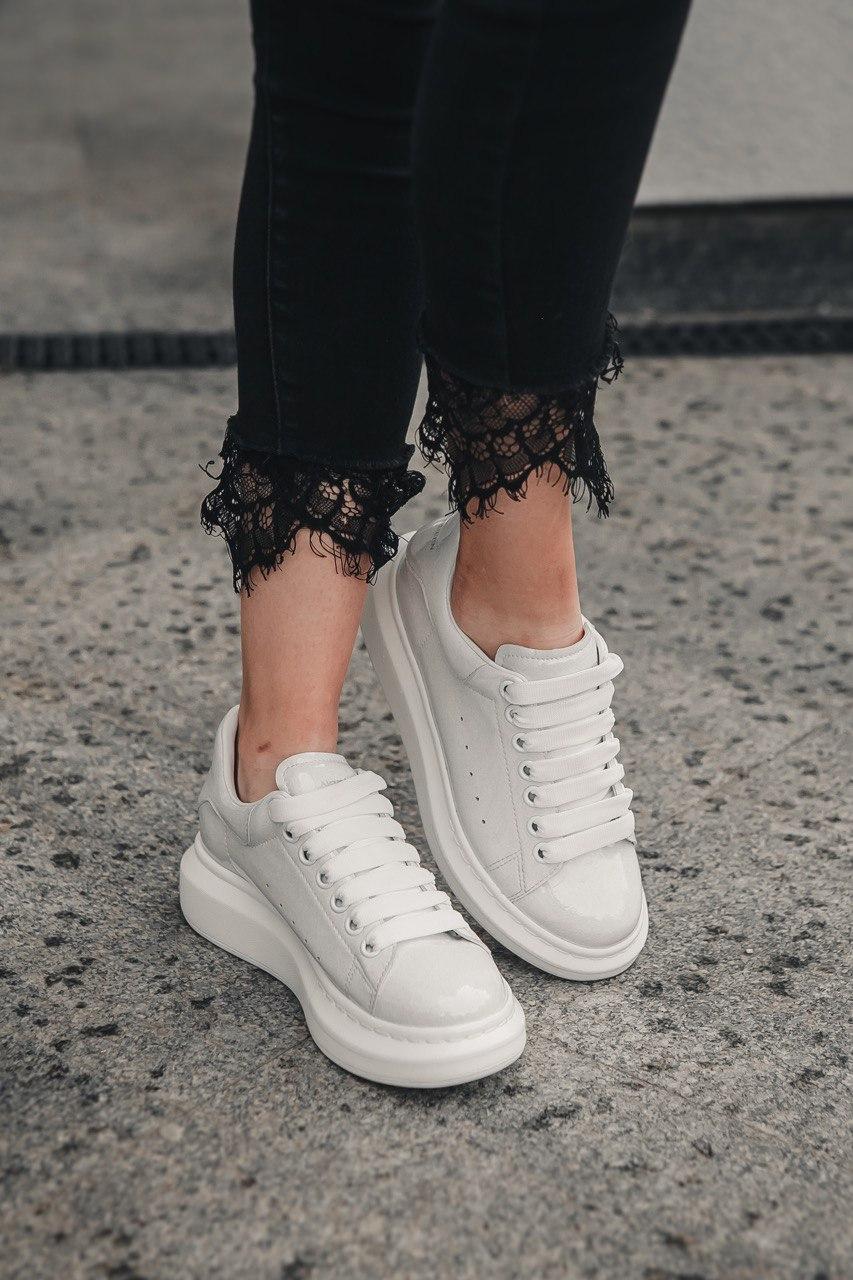 

Женские кроссовки Alexander McQueen White / Александр МакКуин Белые, Белый