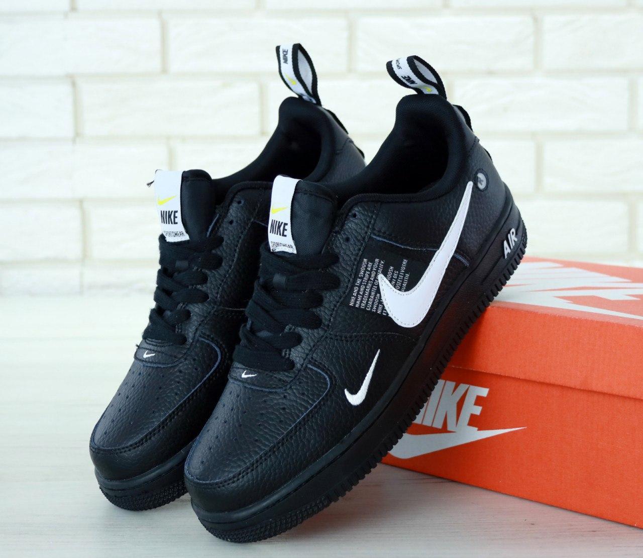 

Мужские кроссовки Nike Air Force 1 07 LV8 Utility Black / Найк Аир Форс 1 07 ЛВ8 Утилити Черные 43, Черный