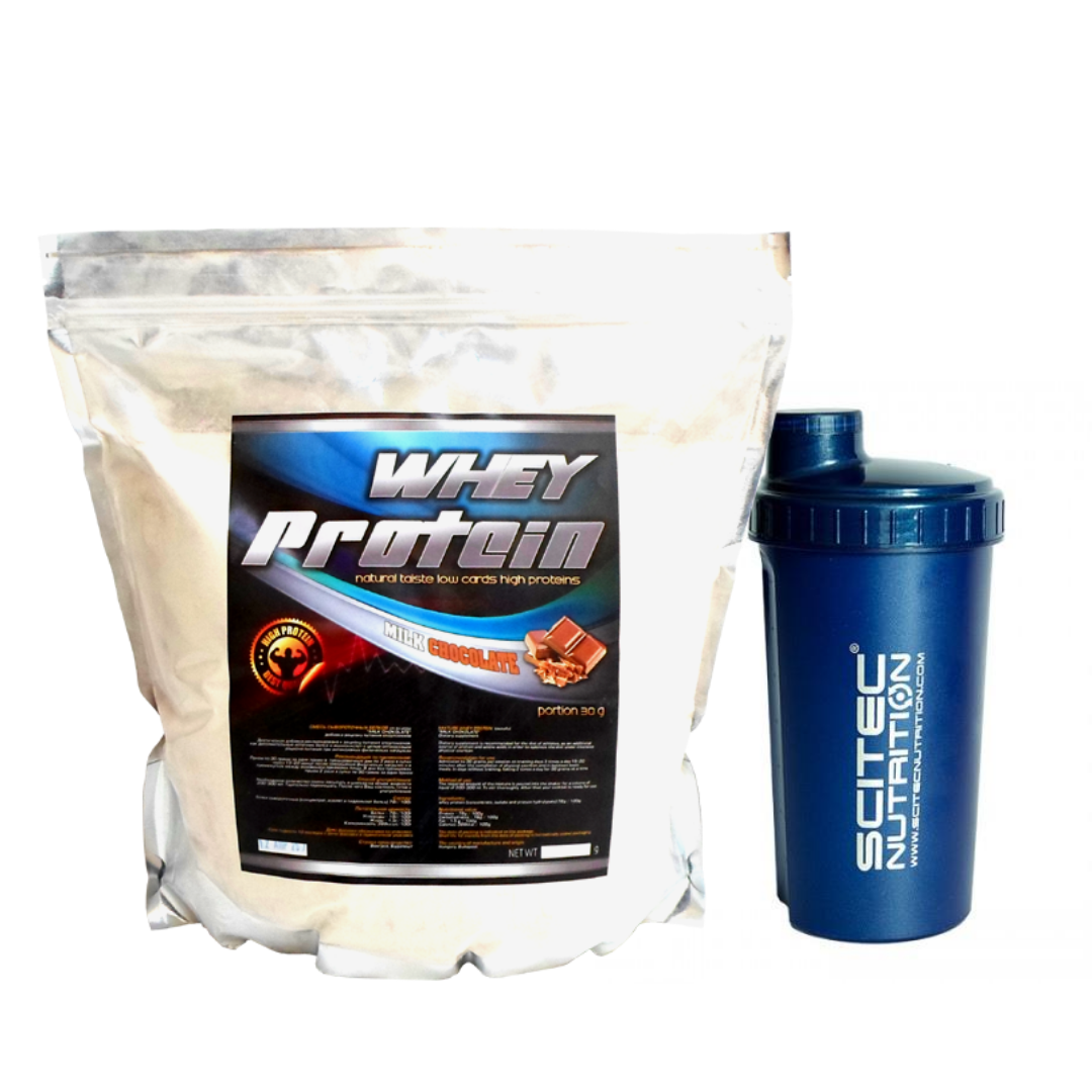 

СТАРТ комплект WHEY PROTEIN WPC + WPH 78% (Протеин) Молочный Шоколад HUNGARY 2 кг + Шейкер