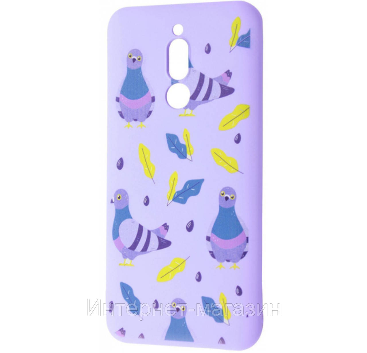 

Чехол-накладка TPU WAVE Fancy Case для Xiaomi Redmi 8A Light Purple (Pigeon with Sunflower Seeds), Светло-фиолетовый