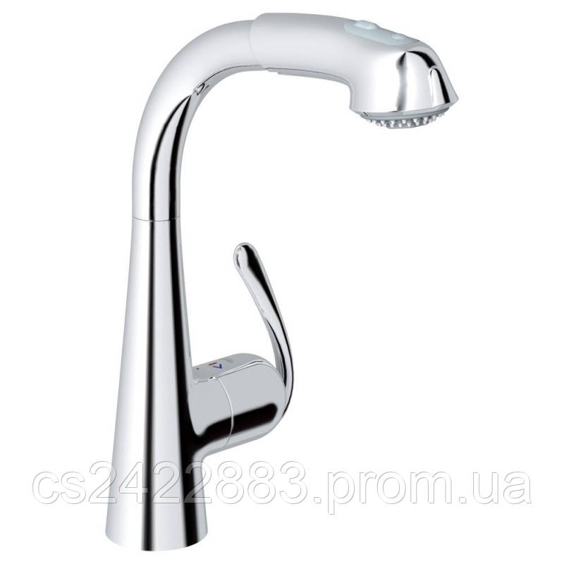 

Смеситель для кухни с выдвижным изливом Grohe Zedra 32553000, Хром