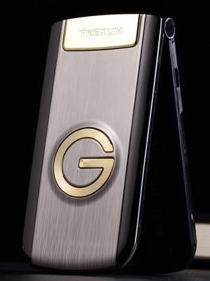 Мобильный телефон Tkexun G3 silver кнопочная раскладушка с хорошей батареей бабушкофон