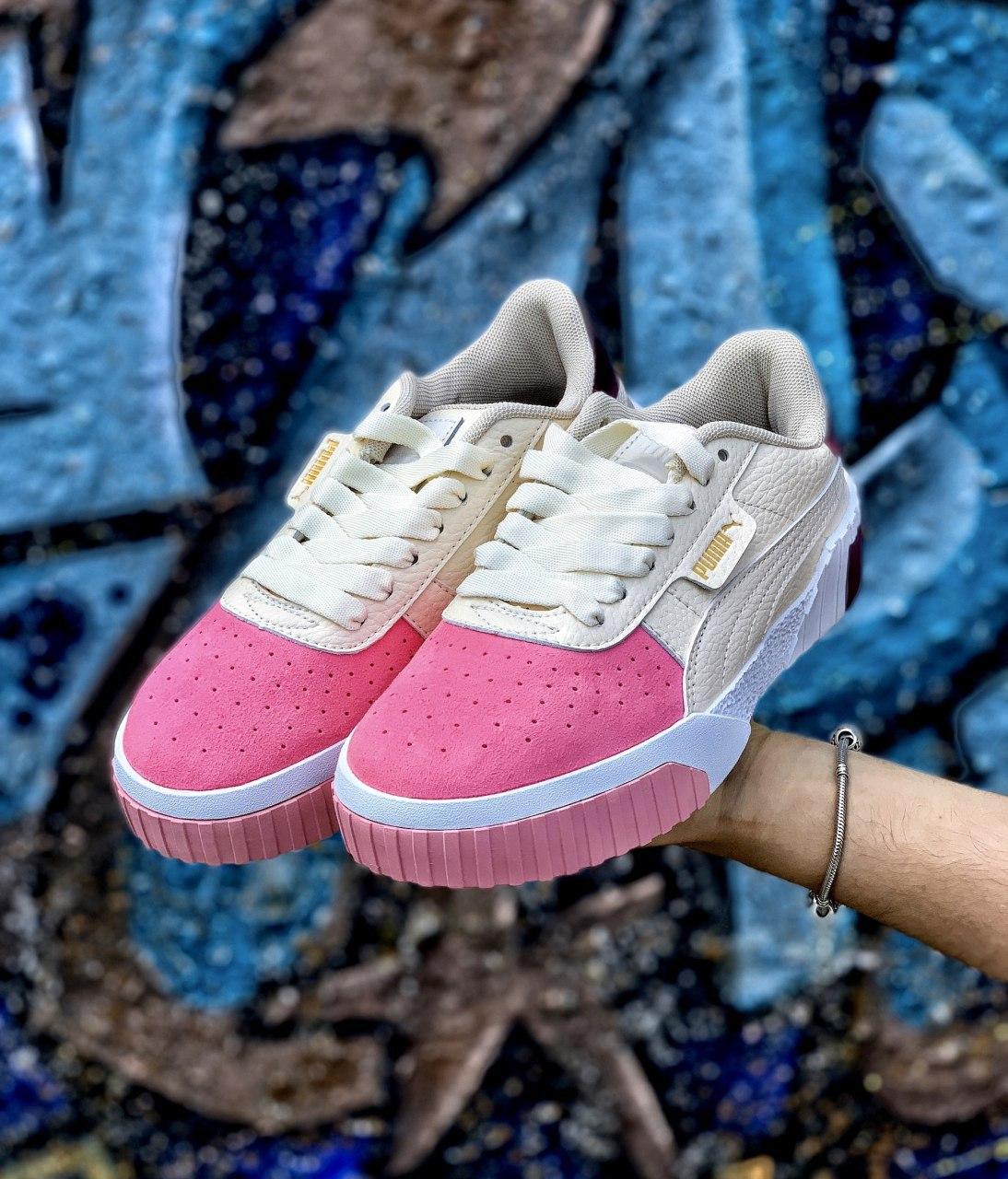 

Женские кроссовки Puma Cali Beige Pink / Пума Кали Бежевые Розовые 37, Бежевый