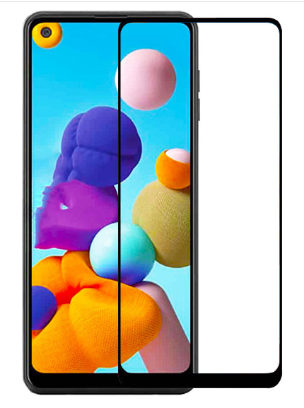 

Защитное стекло 6D Samsung A21 (A215), Черный