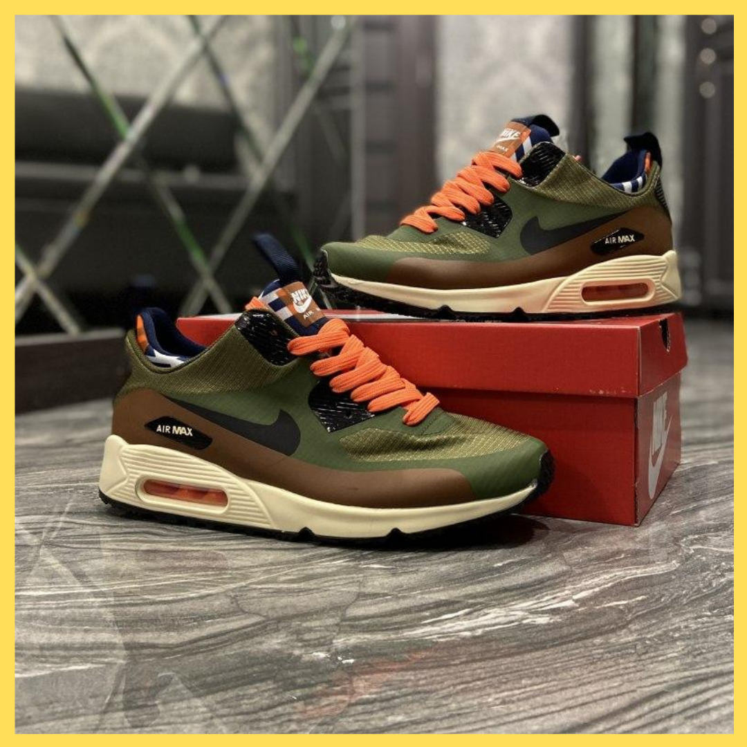 

Мужские кроссовки в стиле Nike Air Max 90 Ultra MID Winter Green (Зеленый), Зелёный