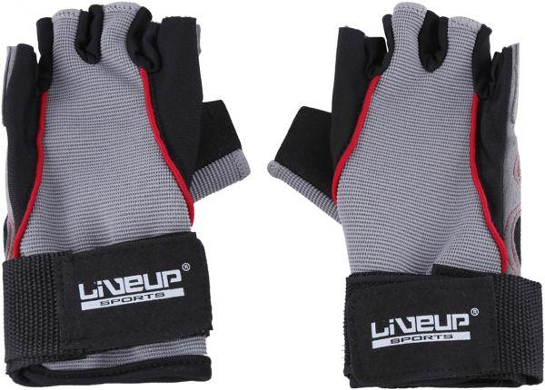 

Перчатки LiveUp Training Gloves Black-Grey-Red (LS3071-LXL)