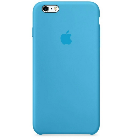 

Чехол бампер накладка Silicone Case для телефона айфон iPhone 6 Plus/6s Plus OEM Blue голубой