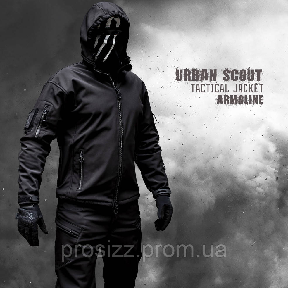 

Куртка SoftShell "URBAN SCOUT" BLACK (ВИДЕО) XS