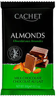 Шоколад молочний Cachet Milk Chocolate 32% with Almonds 300г