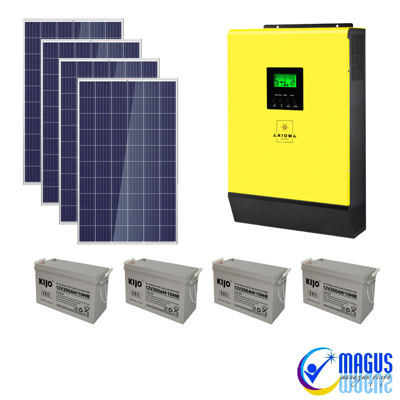 Гібридна мережева сонячна електростанція 3 кВт (з можливістю роботи за зеленим тарифом)