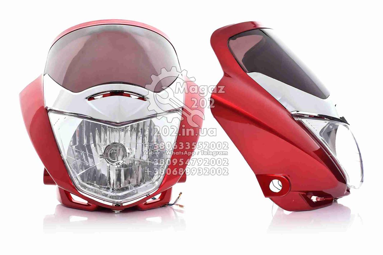 

Обтекатель с фарой HONDA CBF125 AT-10 красный, 01 68 29