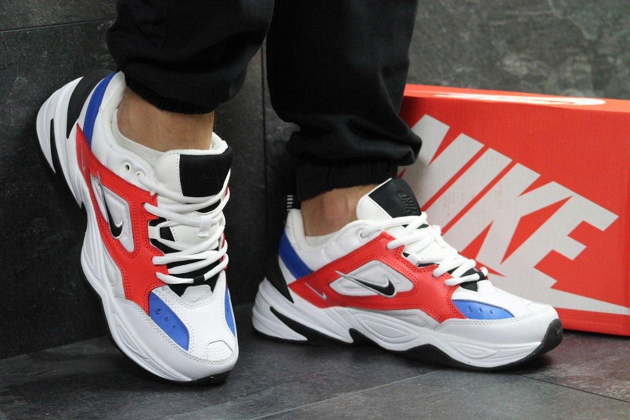 

Мужские кроссовки Nike M2K Tekno White Blue Red / Найк М2К Текно Белые Синие Красные 42, Белый