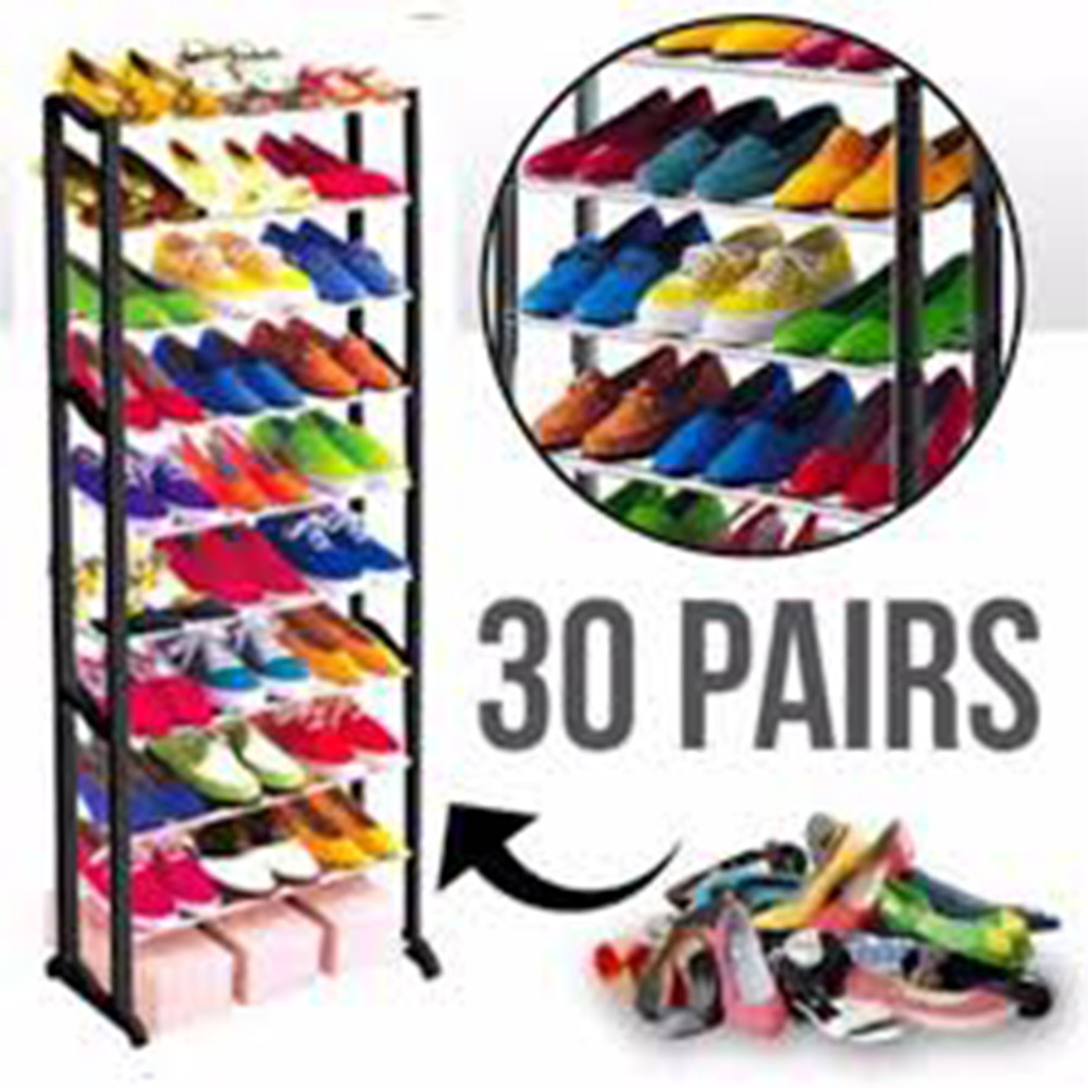 

Органайзер для обуви Stackable Shoe Rack, 10 полок + ПОДАРОК: Адаптер 8600 на 3 USB 2.1A с кабелем microUSB V8