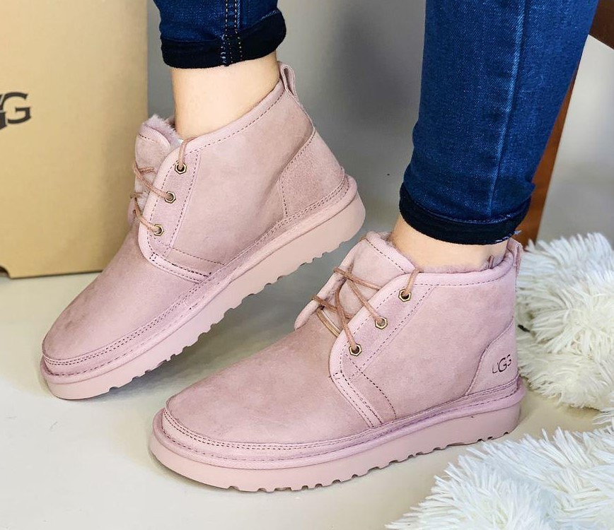 

UGG Neumel Light Pink | ботинки женские; полностью натуральные; светло-розовые; угги; зимние 40