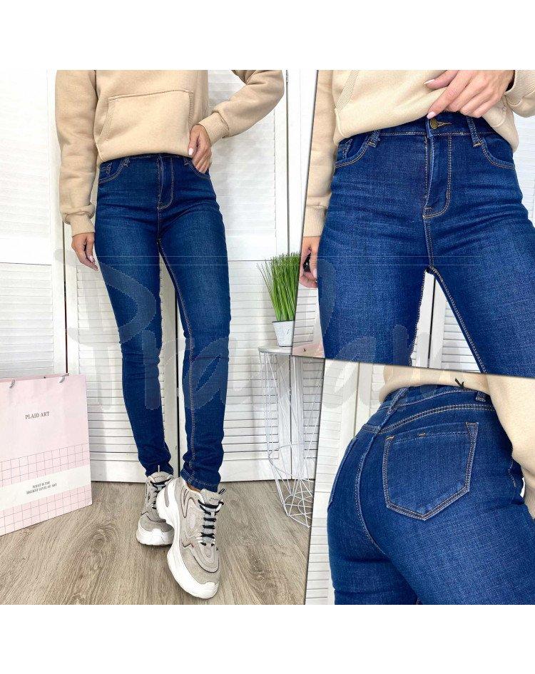 

Джинсы Американка NEW JEANS 0612 на флисе синяя зимняя стрейчевая. Размеры 25 Н Распродажа