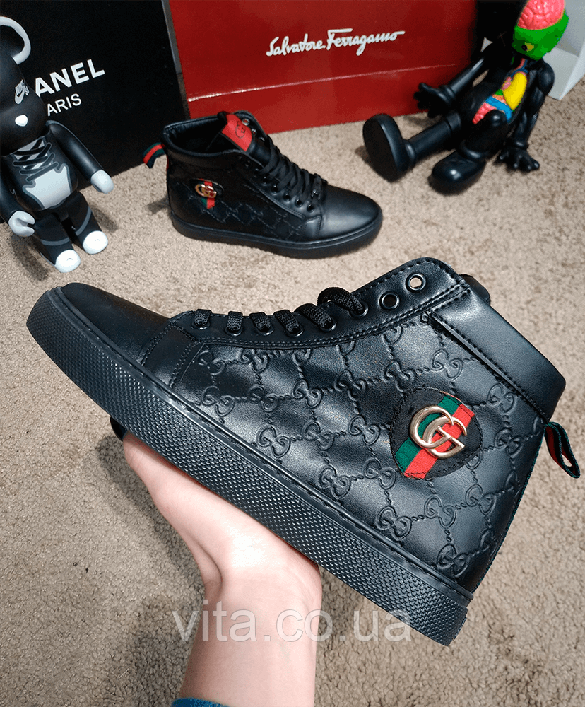 

Ботинки Signature Web High Top Black/Green/Red Гьючи