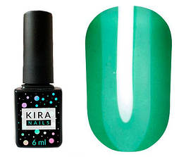 Гель-лак Kira Nails Vitrage V06 (зеленый зеленка) 6мл