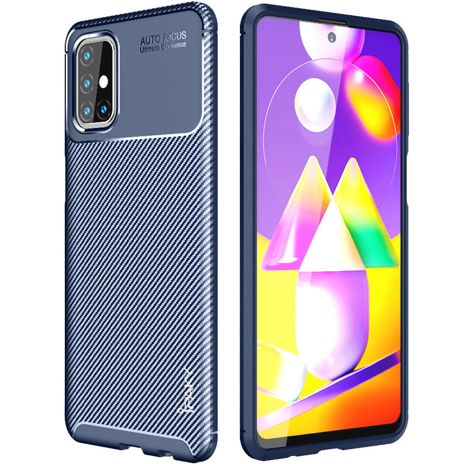 

TPU чехол iPaky Kaisy Series для Samsung Galaxy M31s, Синий