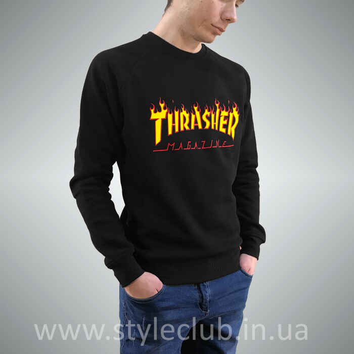 

Thrasher Magazine свитшот • Бирка Трешер • Черная мужская кофта, Разные цвета