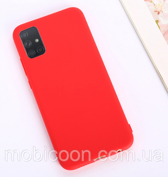 

Чехол силиконовый для Samsung Galaxy A71 A715 красный