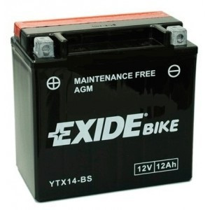 

Аккумулятор сухозаряженный AGM 12Ah 200A EXIDE YTX14-BS = ETX14-BS